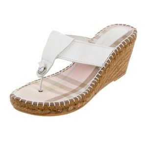 Burberry 3” Wedge Sandals size 39